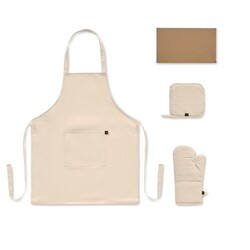 GALA SET Set de cuisine en coton recyclé