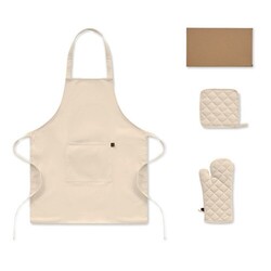 GALA SET Set de cuisine en coton recyclé