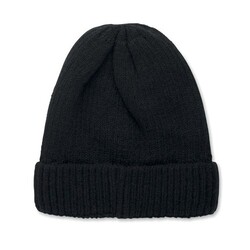 PUNTOS Bonnet tricoté avec revers
