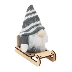 FROSTY SLEIGH Lutin sur un traîneau en bois