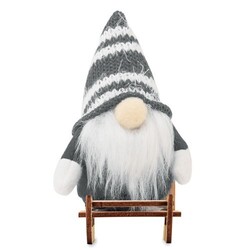 FROSTY SLEIGH Lutin sur un traîneau en bois