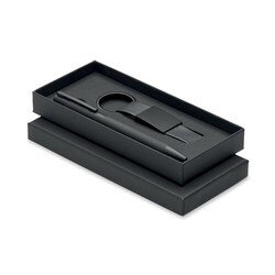 ESCRI SET Set stylo à bille et porte-clés en