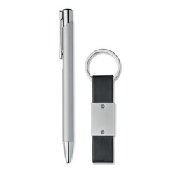 ESCRI SET Set stylo à bille et porte-clés en