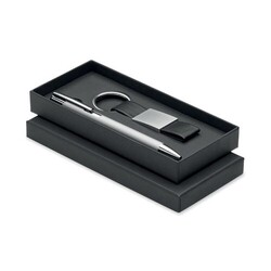 ESCRI SET Set stylo à bille et porte-clés en
