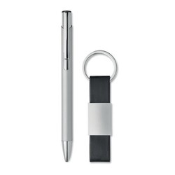 ESCRI SET Set stylo à bille et porte-clés en