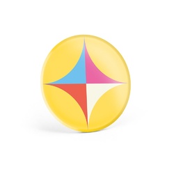 Button P'IN 9. Button P'IN 9. Pin's rond avec épingle