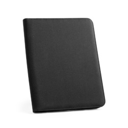 EMERGE FOLDER II. Porte documents A4 en 300D polyester recyclé (100% rPET) avec fermeture éclair