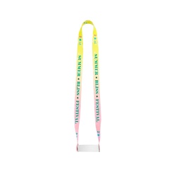 SWINDON. Lanière SET SUBLIMATION Long II (20 mm) Duo avec porte-gobelet élastique sublimé