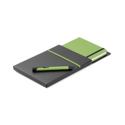 SHAW. Coffret stylo à bille et bloc-notes A5