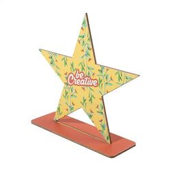 Trophée En Bois Personnalisé, En Forme D'Étoile Wlobor