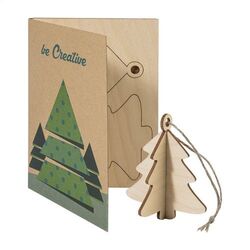 Carte De Noël, Étoile FestiCard Kraft