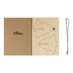 Carte De Noël, Étoile FestiCard Kraft