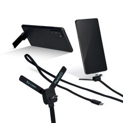CÂBLE DE CHARGE RAPIDE USB-C AVEC SUPPORT DE TÉLÉPHONE PLIABLE