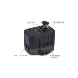 4030 | Adaptateur de voyage PowerPro en plastique recyclé