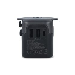 4030 | Adaptateur de voyage PowerPro en plastique recyclé