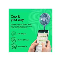 Fresh 'n Rebel Ventilateur Magnétique Sans Fil avec Support pour Téléphone