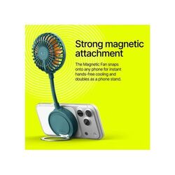 Fresh 'n Rebel Ventilateur Magnétique Sans Fil avec Support pour Téléphone