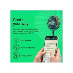 Fresh 'n Rebel Ventilateur Magnétique Sans Fil avec Support pour Téléphone