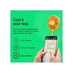 Fresh 'n Rebel Ventilateur Magnétique Sans Fil avec Support pour Téléphone
