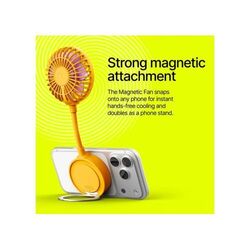 Fresh 'n Rebel Ventilateur Magnétique Sans Fil avec Support pour Téléphone