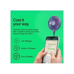 Fresh 'n Rebel Ventilateur Magnétique Sans Fil avec Support pour Téléphone
