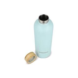 Bouteille en acier inoxydable Waterdrop avec bouchon en bambou 600 ml