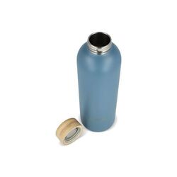 Bouteille en acier inoxydable Waterdrop avec bouchon en bambou 600 ml
