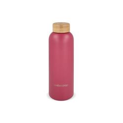 Bouteille en acier inoxydable Waterdrop avec bouchon en bambou 600 ml