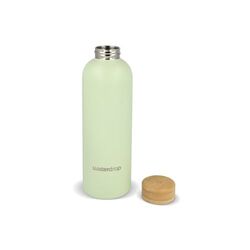 Bouteille en acier inoxydable Waterdrop avec bouchon en bambou 600 ml