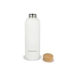 Bouteille en acier inoxydable Waterdrop avec bouchon en bambou 600 ml