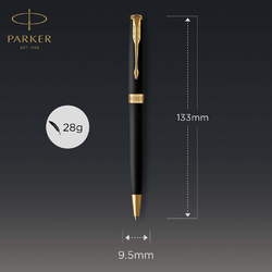 Parker Stylo à bille SONNET mat avec finitions en palladium