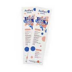 Marque-page papier graines 250g recto/verso