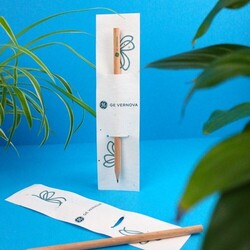Marque-page papier graines et crayon bois