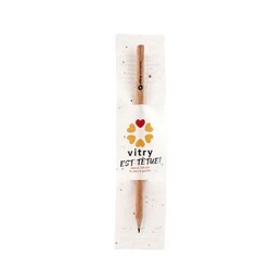 Marque-page papier graines et crayon bois