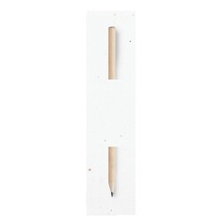 Marque-page papier graines et crayon bois