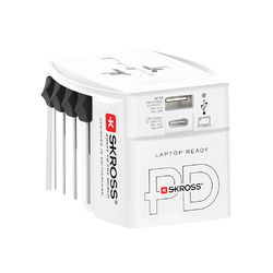 SKROSS Adaptateur de voyage 30W et PD, ports USB A et C MUV