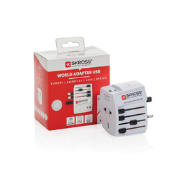 SKROSS Adaptateur de voyage 30W et PD, ports USB A et C MUV