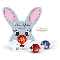 TRUFFES AU CHOCOLAT LINDT dans un carton personnalisé