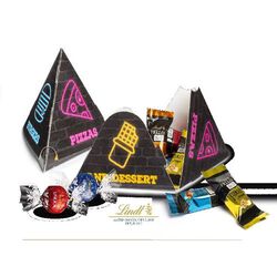 BOÎTE PYRAMIDABLE AVEC TRUFFES CHOCOLATS LINDT LINDOR