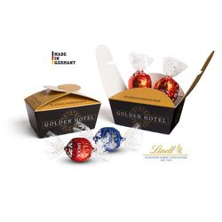 TRUFFE AU CHOCOLAT LINDT LINDOR dans un ballotin personnalisable