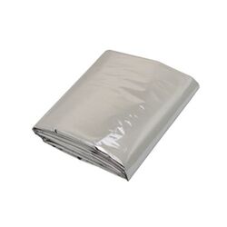 Couverture de survie 2 faces (polyéthylène (PET) / aluminium)