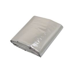 Couverture de survie 2 faces (polyéthylène (PET) / aluminium)