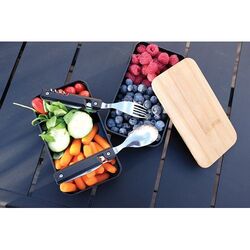 Couverts 'Papagayo', avec étui néoprène