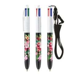 BIC® 4 Couleurs® bille + Lanyard