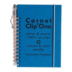 CARNET A6 SANS CRAYON CLIP ONE