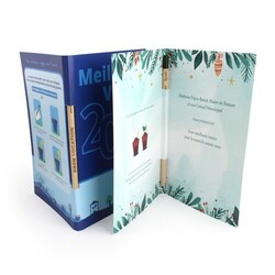 Carte prestige avec crayon à graines