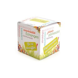 Tête en herbe en cube