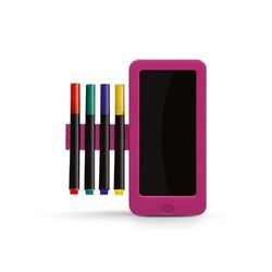 ARDOISE LUMINEUSE NOIRE AVEC LED 14 X 13 cm