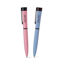 STYLO BILLE ECRITURE BLEU CORPS ET CLIP METAL