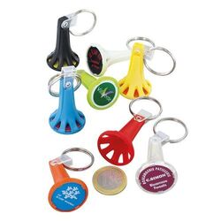 PORTE CLES PORTE JETON AVEC JETON (anneau 25 mm)